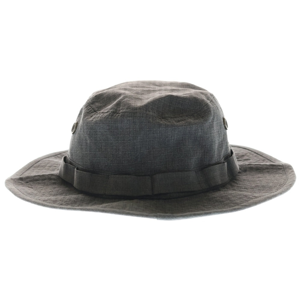 STUSSY(ステューシー) ミニボックスロゴ バケットハット 帽子 グレー