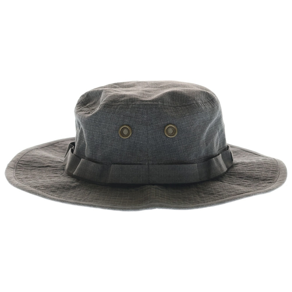 STUSSY(ステューシー) ミニボックスロゴ バケットハット 帽子 グレー