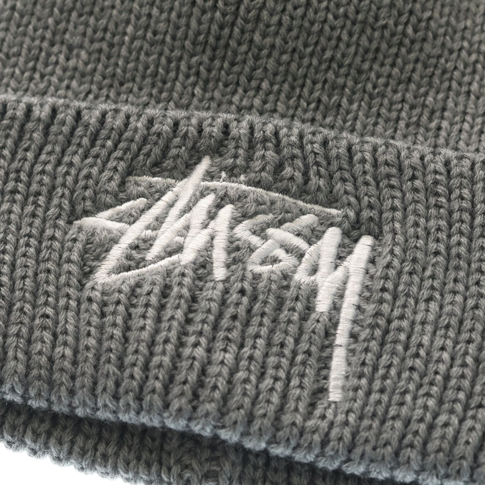 STUSSY(ステューシー) STOCK FA15 POM BEANIE ストック ポム ニットビーニー 帽子 グレー 132715 レディース