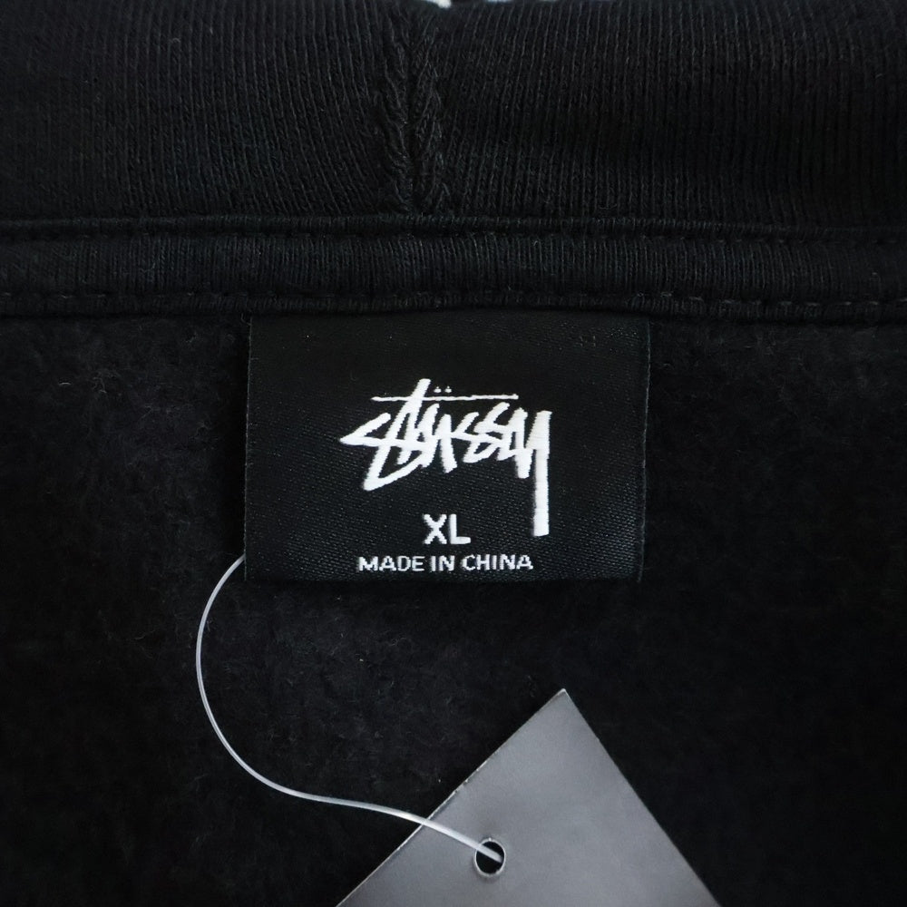 STUSSY(ステューシー) BASIC STUSSY ZIP HOOD ベイシック ジップアップ フーデットジャケット ブラック Z4000SZS19