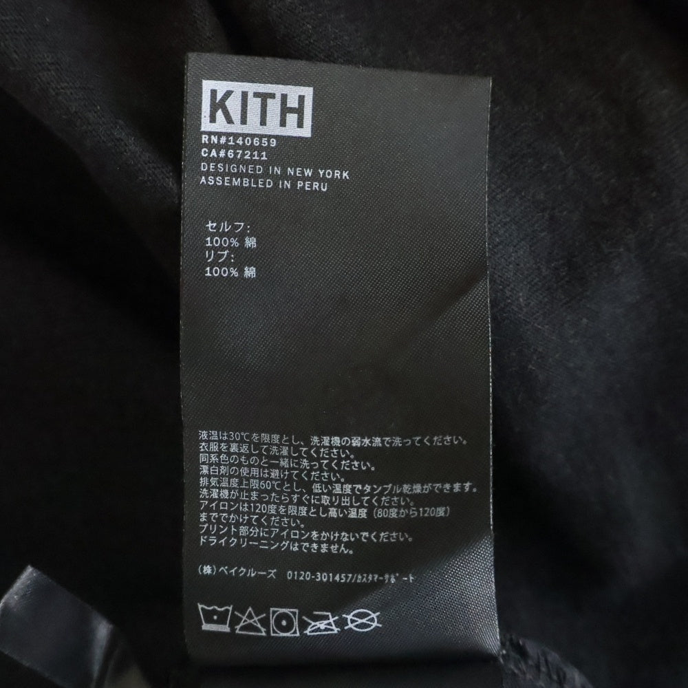 KITH(キス) ×THE BEATLES Abbey Road tee ザビートルズ アビーロード ヴィンテージ クルーネック半袖Tシャツ カットソー ブラック KHM031228