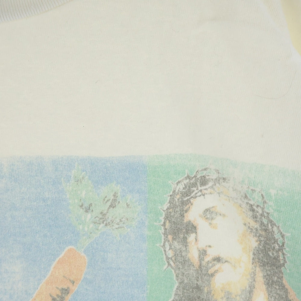SAINT MICHAEL(セントマイケル) 24SS SW SS TEE VEGES ショーンウェザースプーン ベガス クルーネック半袖Tシャツ カットソー ホワイト SM-YS8-0000-C15
