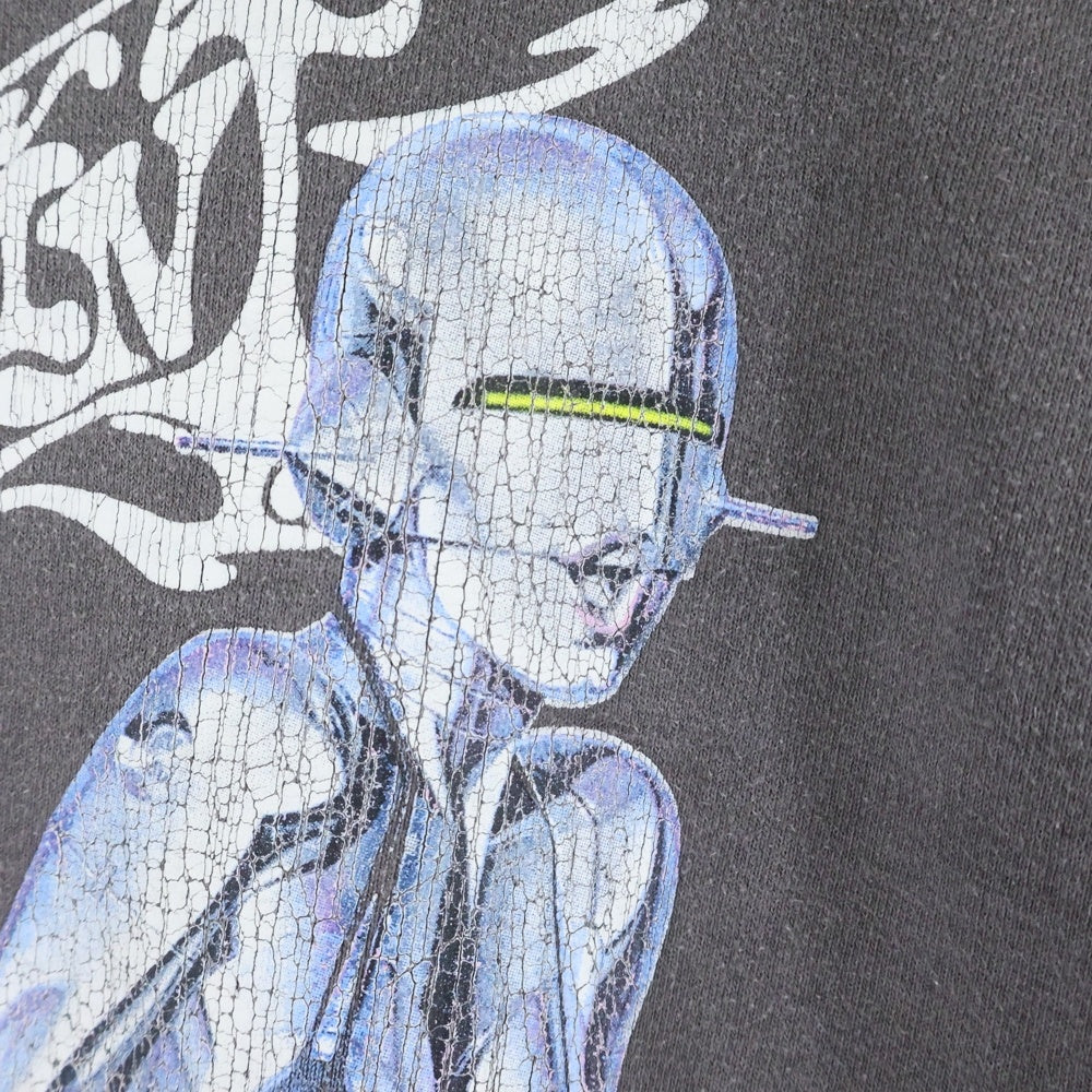 SAINT MICHAEL(セントマイケル) 22SS SORAYAMA SWEAT SHIRT 空山基 クルーネックスウェットシャツ トレーナー ブラック SM-S22-0000-074