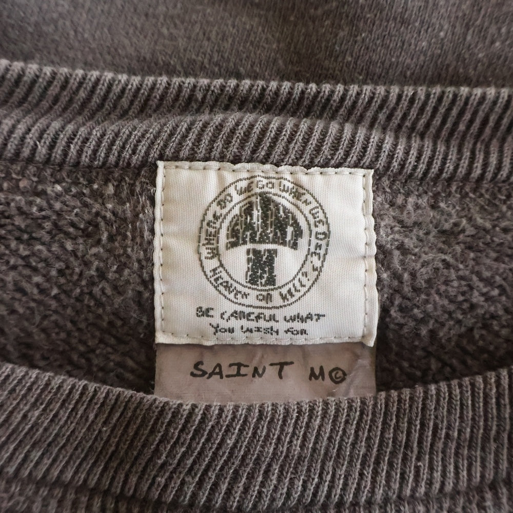 SAINT MICHAEL(セントマイケル) 22SS SORAYAMA SWEAT SHIRT 空山基 クルーネックスウェットシャツ トレーナー ブラック SM-S22-0000-074