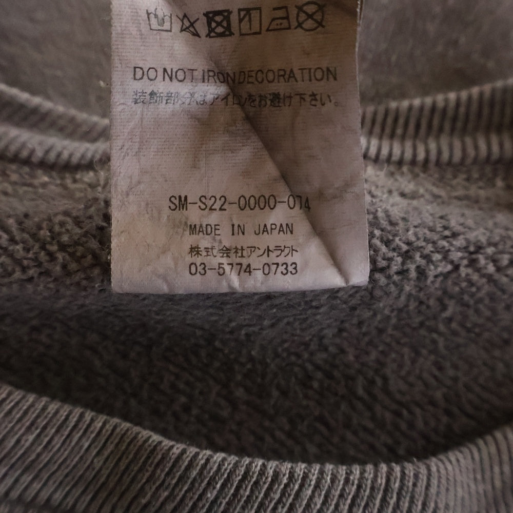 SAINT MICHAEL(セントマイケル) 22SS SORAYAMA SWEAT SHIRT 空山基 クルーネックスウェットシャツ トレーナー ブラック SM-S22-0000-074
