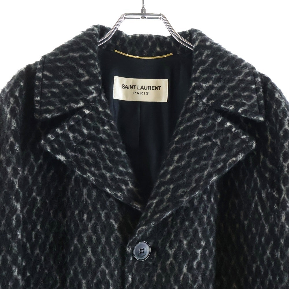 SAINT LAURENT PARIS(サンローランパリ) エディ期 イタリア製 ウール テーラードジャケットコート ブラック レディース 402693 Y164J
