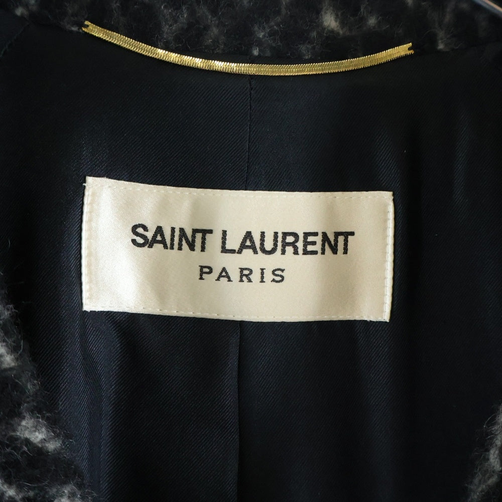 SAINT LAURENT PARIS(サンローランパリ) エディ期 イタリア製 ウール テーラードジャケットコート ブラック レディース 402693 Y164J