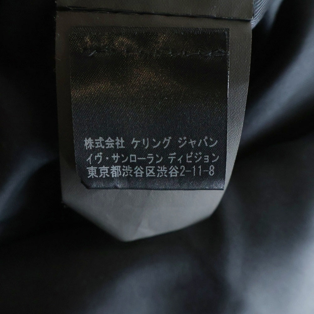 SAINT LAURENT PARIS(サンローランパリ) エディ期 イタリア製 ウール テーラードジャケットコート ブラック レディース 402693 Y164J