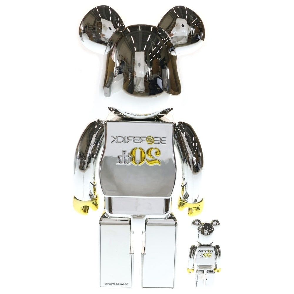 MEDICOM TOY(メディコムトイ) BE@RBRICK 20th Anniversary Model 100% & 400% ベアブリック アニバーサリーモデル フィギュア シルバー