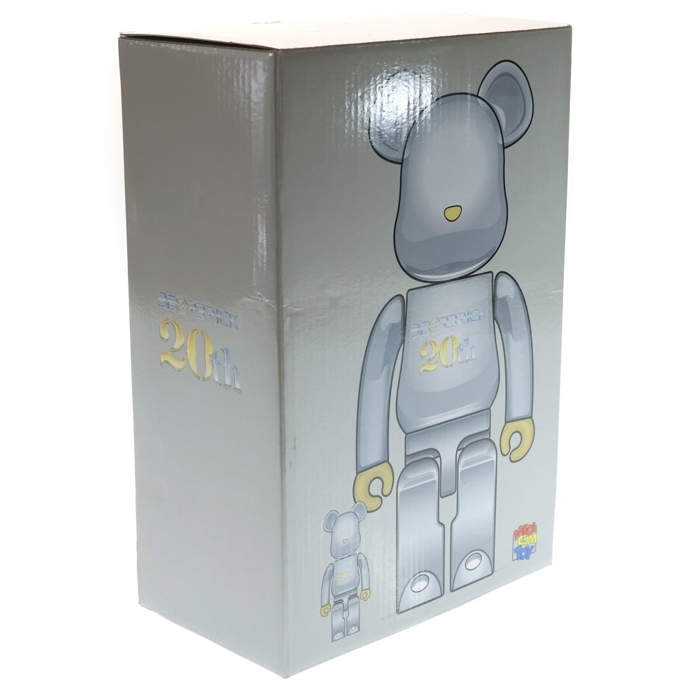 MEDICOM TOY(メディコムトイ) BE@RBRICK 20th Anniversary Model 100% & 400% ベアブリック アニバーサリーモデル フィギュア シルバー