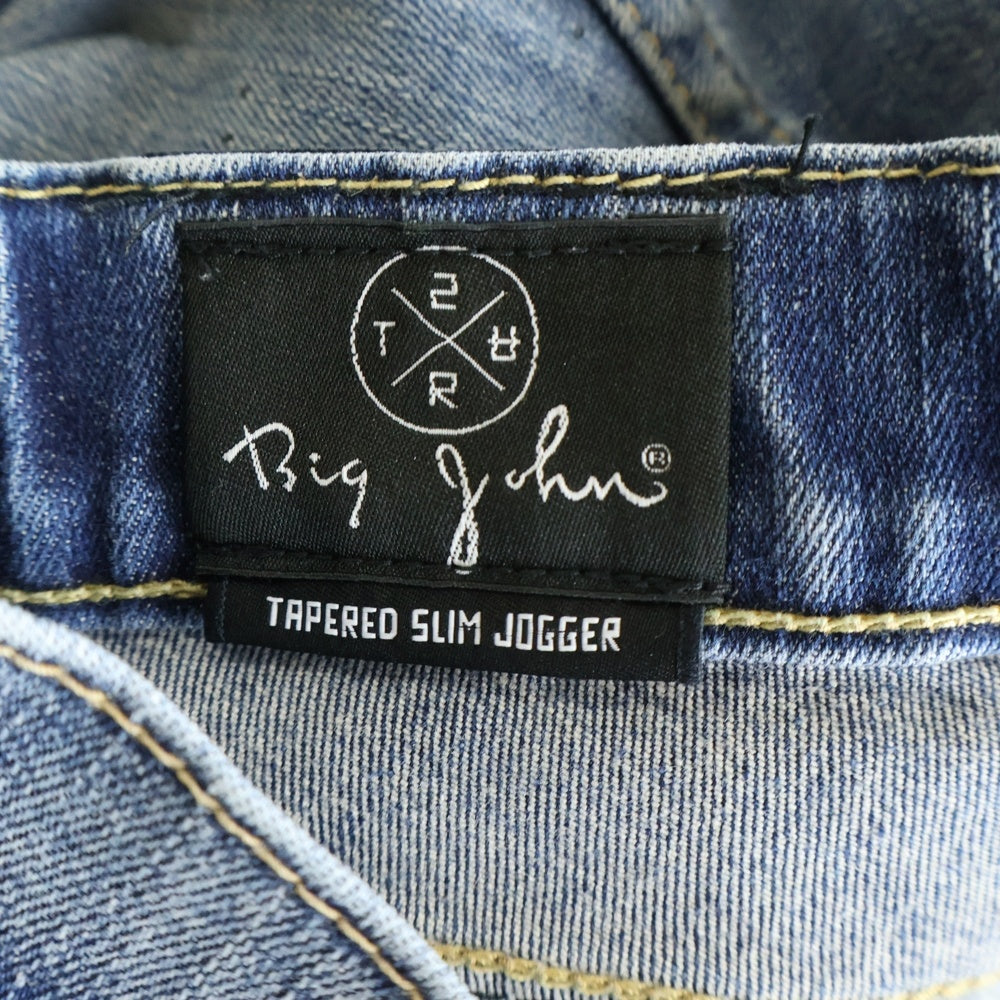 SURT(サート) ×BIG JOHN ビックジョン ダメージ加工 ジップアップデニムパンツ インディゴ MXSR06M