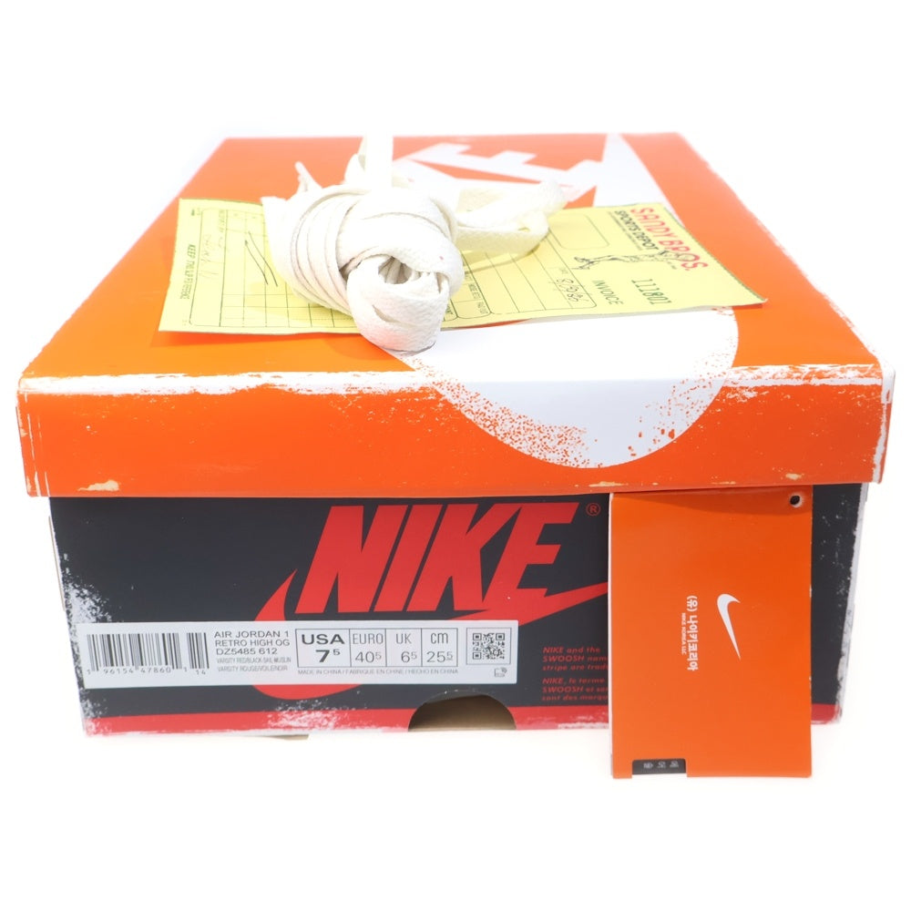 NIKE(ナイキ) AIR JORDAN 1 HIGH OG CHICAGO LOST & FOUND エアジョーダン1 シカゴ ロスト&ファウンド ハイカットスニーカー ホワイト/レッド US7.5/25.5cm DZ5485-612