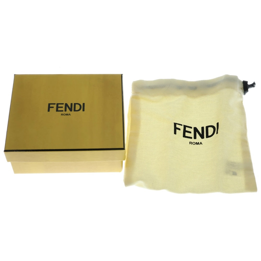 FENDI(フェンディ) PICO ピーカブー レザー バッグモチーフチャーム レディース レッド/シルバー