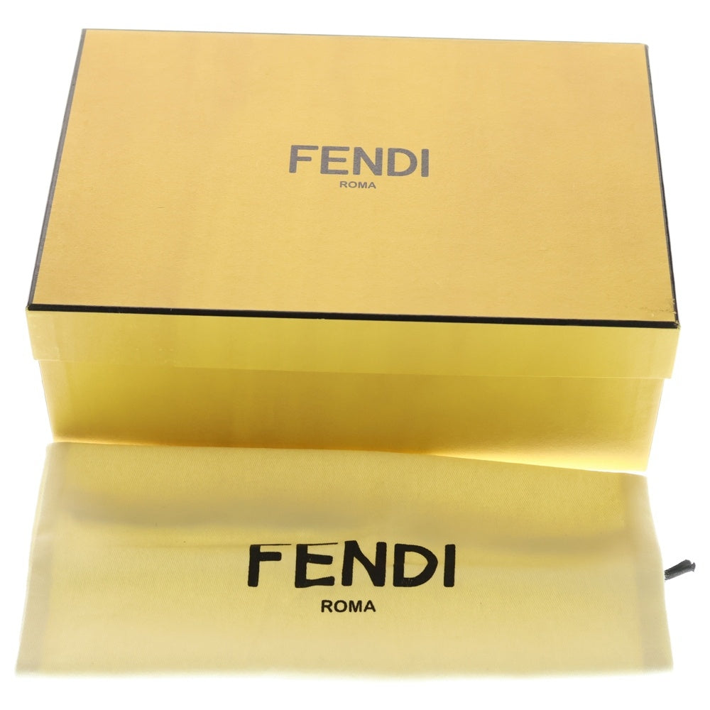 FENDI(フェンディ) MON TRESOR モン トレゾール ミニ ズッカ カーフレザー 巾着型 ショルダーバッグ レディース ブラウン 8BS010 A659 F13VK