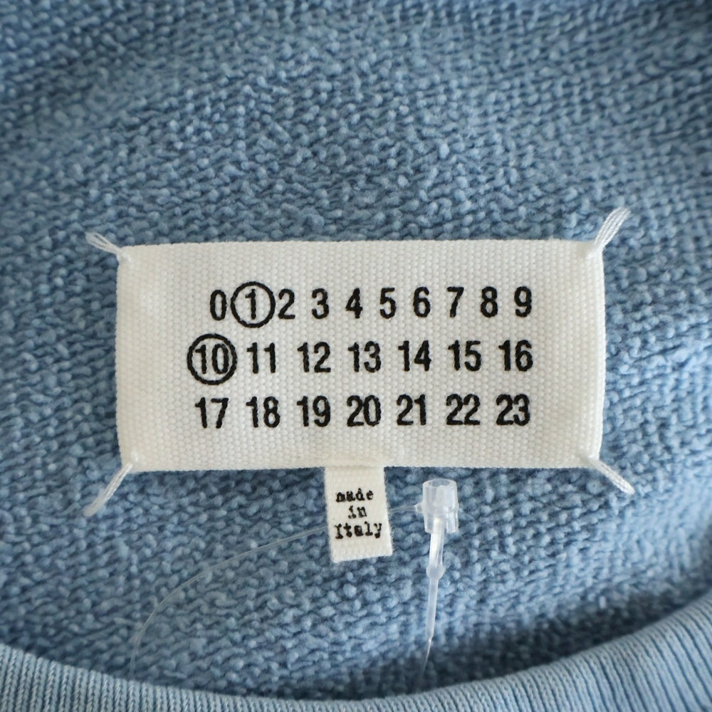 Maison Margiela(メゾンマルジェラ) 23SS Damaged Drop Shoulder SweatShirts ダメージ加工 ドロップショルダー スウェット トレーナー ブルー S50GU0207