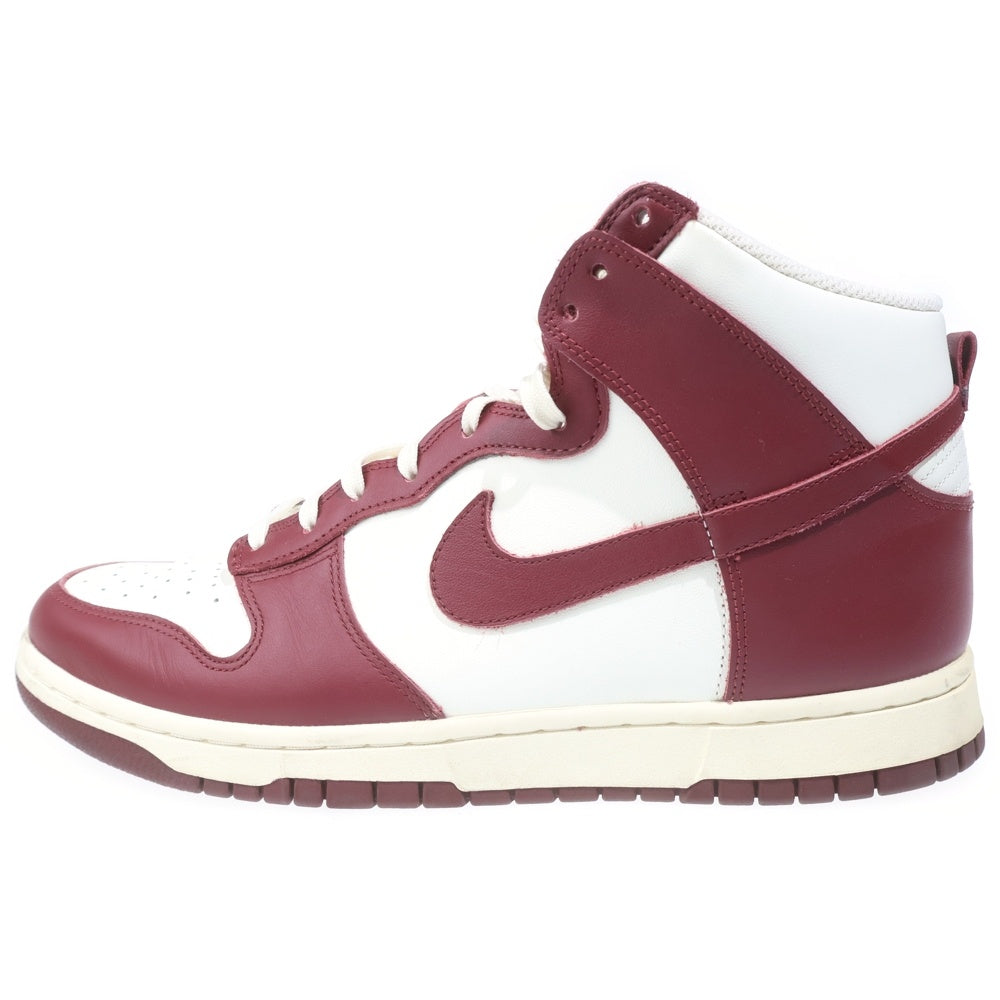 NIKE(ナイキ) WMNS DUNK HIGH SAIL/TEAM RED-PALE IVORY ウィメンズ ダンクハイ セイルチーム レッド パール アイボリー レッド/ホワイト US12/29cm DD1869-101 レディース