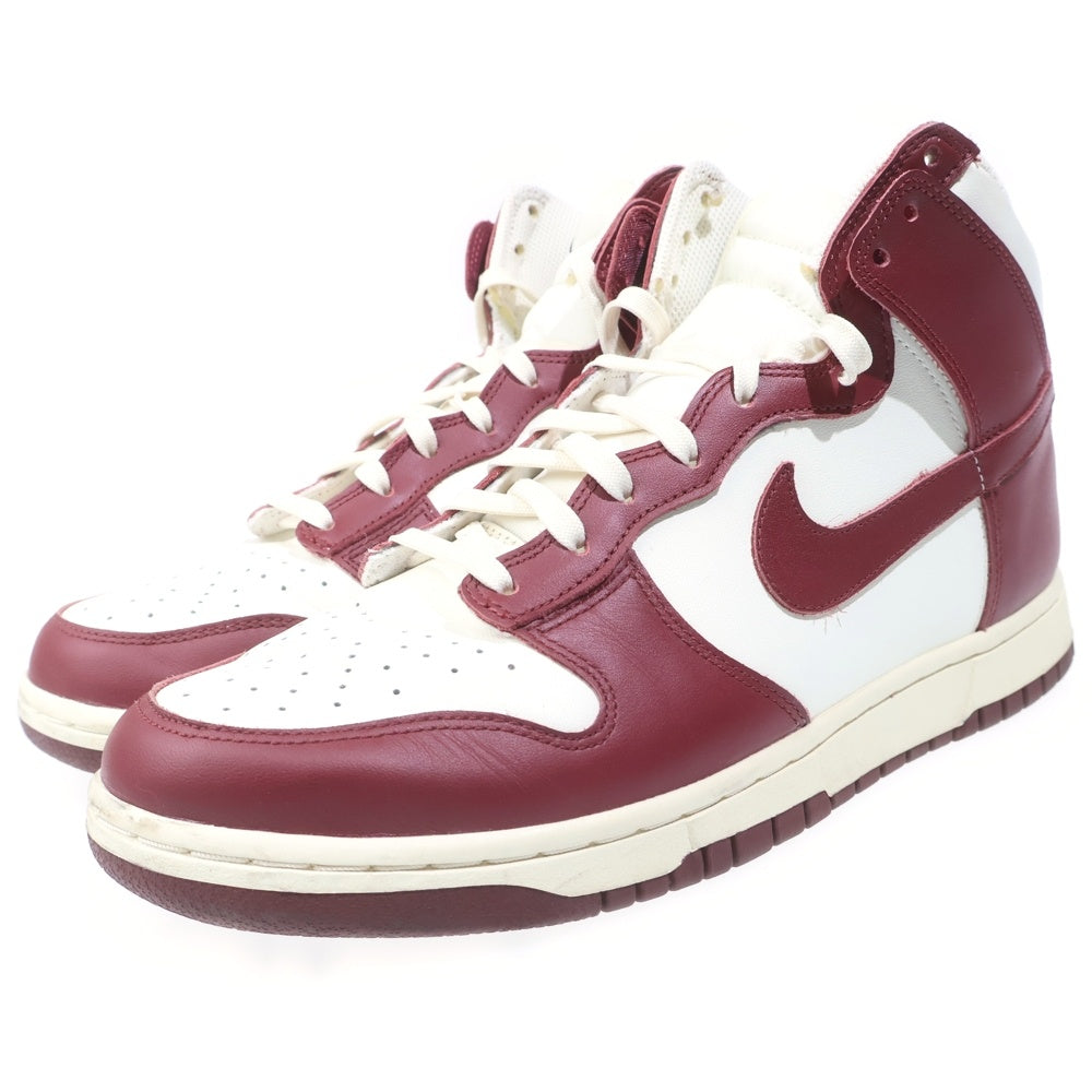 NIKE(ナイキ) WMNS DUNK HIGH SAIL/TEAM RED-PALE IVORY ウィメンズ ダンクハイ セイルチーム レッド パール アイボリー レッド/ホワイト US12/29cm DD1869-101 レディース
