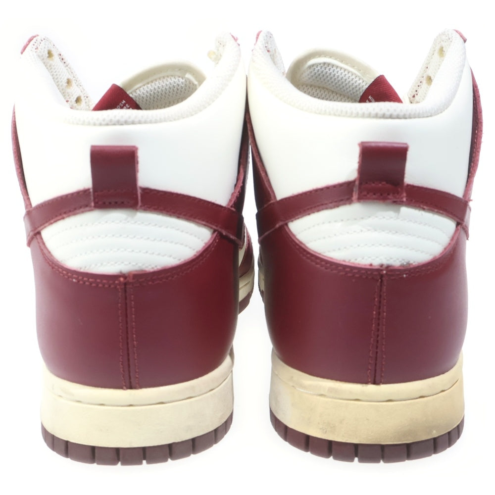 NIKE(ナイキ) WMNS DUNK HIGH SAIL/TEAM RED-PALE IVORY ウィメンズ ダンクハイ セイルチーム レッド パール アイボリー レッド/ホワイト US12/29cm DD1869-101 レディース