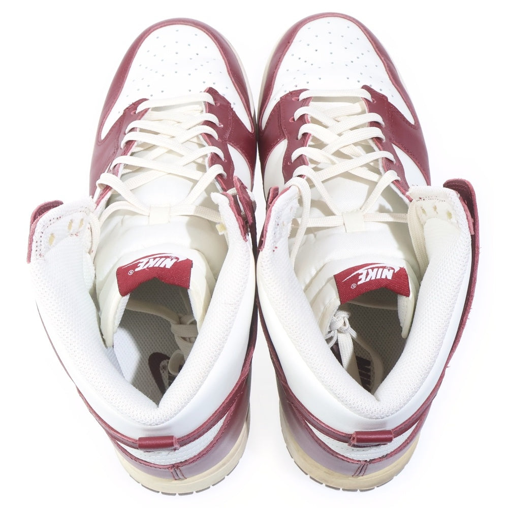 NIKE(ナイキ) WMNS DUNK HIGH SAIL/TEAM RED-PALE IVORY ウィメンズ ダンクハイ セイルチーム レッド パール アイボリー レッド/ホワイト US12/29cm DD1869-101 レディース