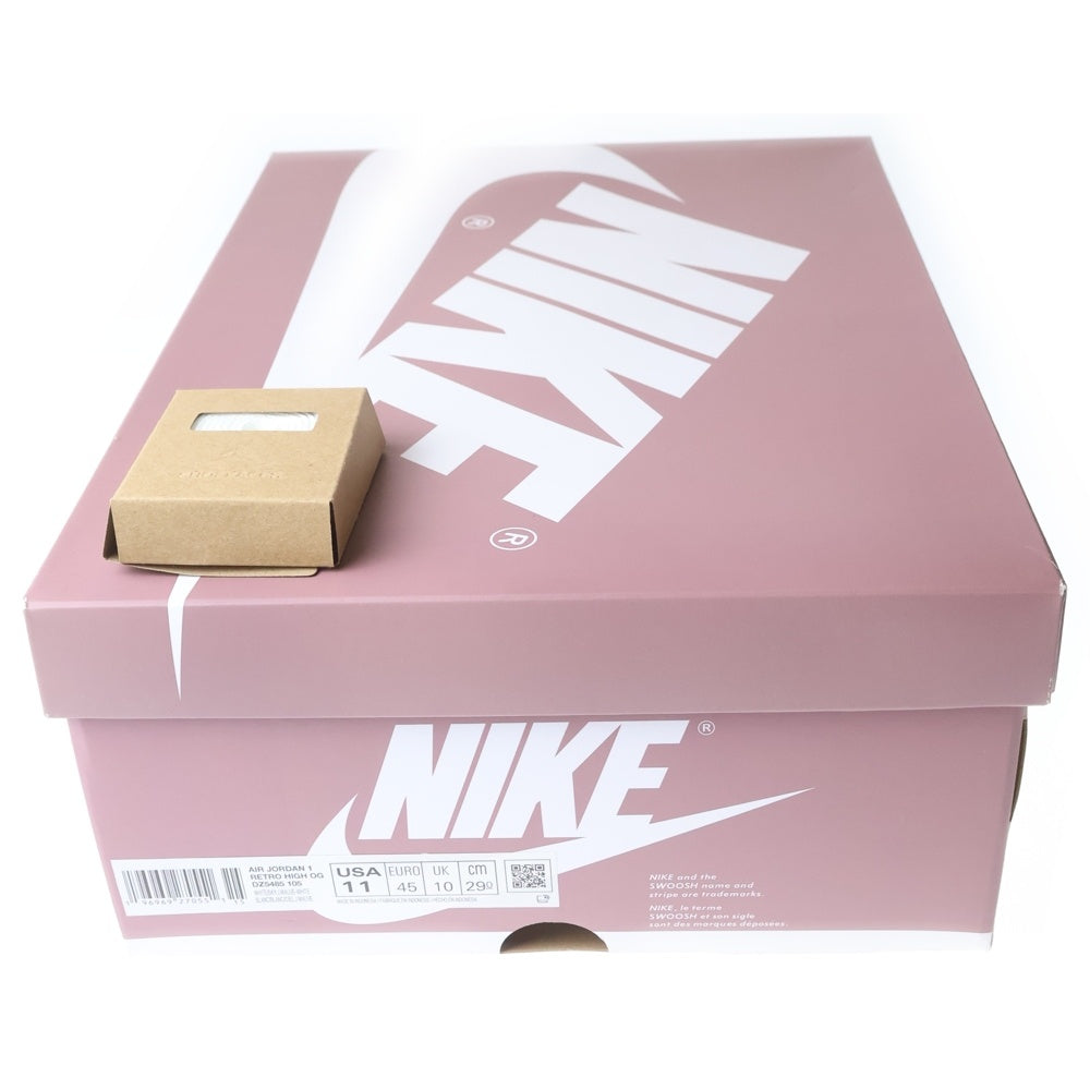NIKE(ナイキ) AIR JORDAN 1 RETRO HIGH OG MAUVE エアジョーダン1 レトロ モーヴ レザーハイカットスニーカー ピンク/ホワイト US11/29cm DZ5485-105