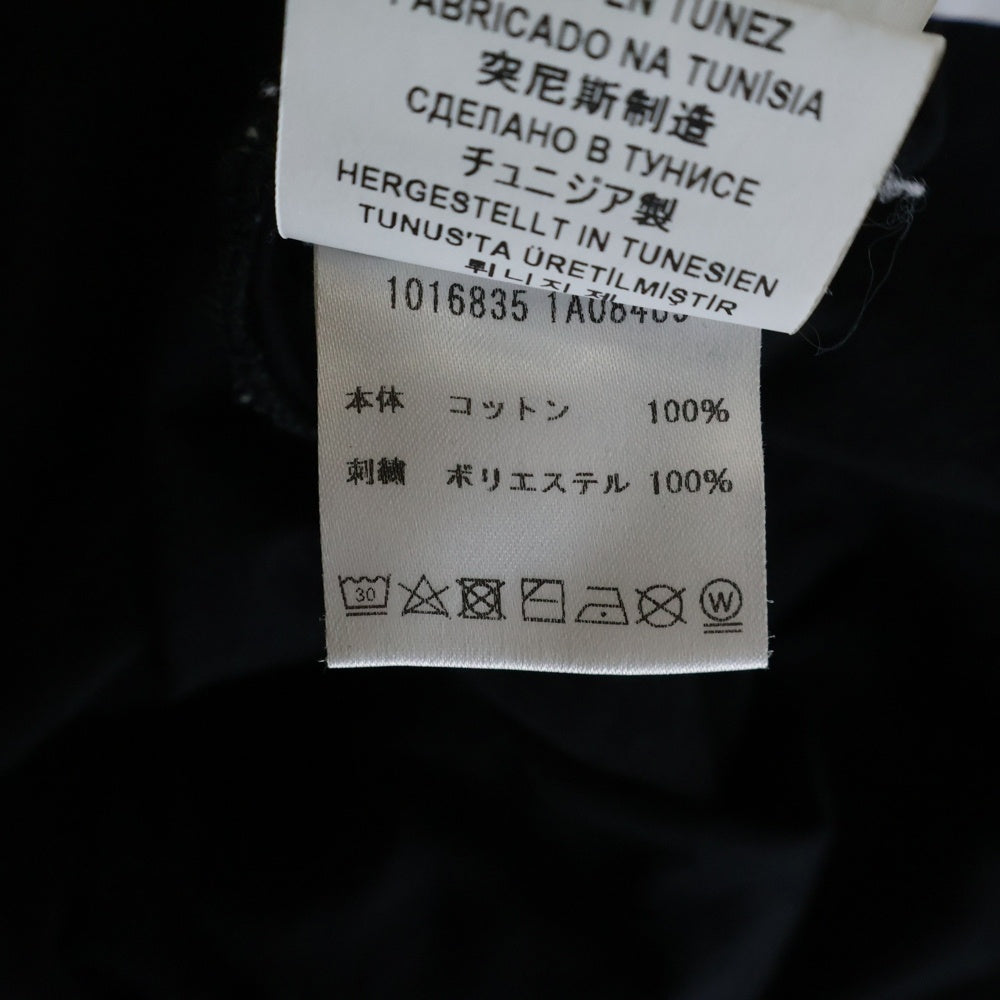 VERSACE(ヴェルサーチ) メデューサ ロゴエンブロイダリー 半袖Tシャツ カットソー ブラック