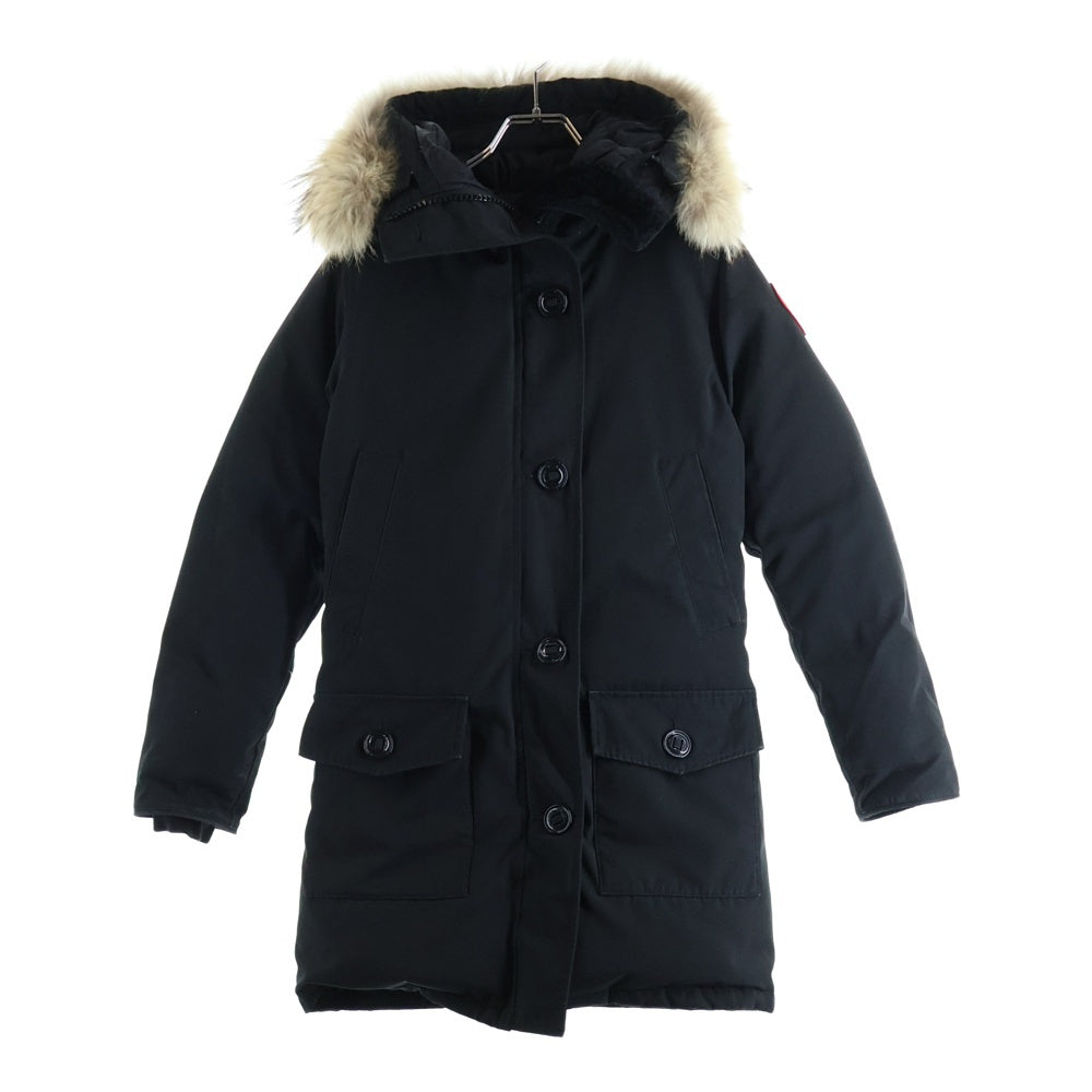 CANADA GOOSE(カナダグース) BRONTE PARKA ブロンテ ファーフーデット ジップアップダウンジャケット ブラック レディース 2600JL