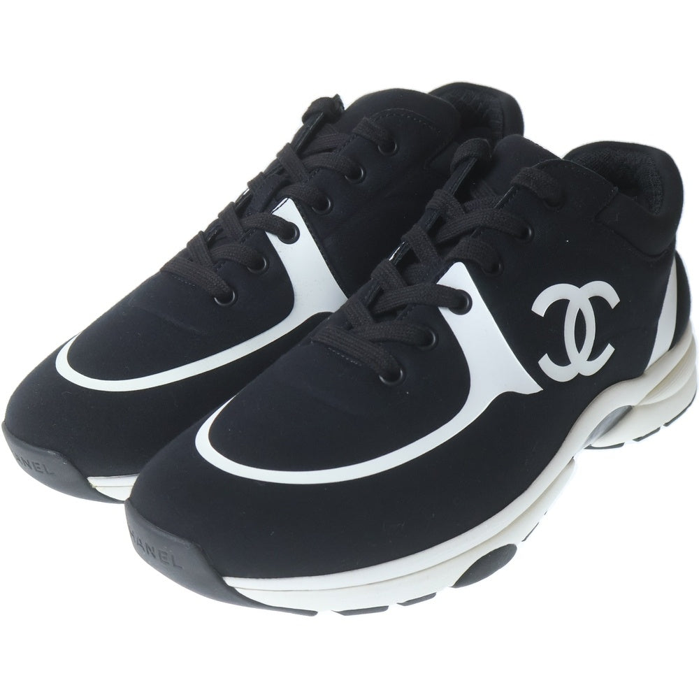 CHANEL(シャネル) 20C ココマーク ファブリック ローカットスニーカー ブラック G35365
