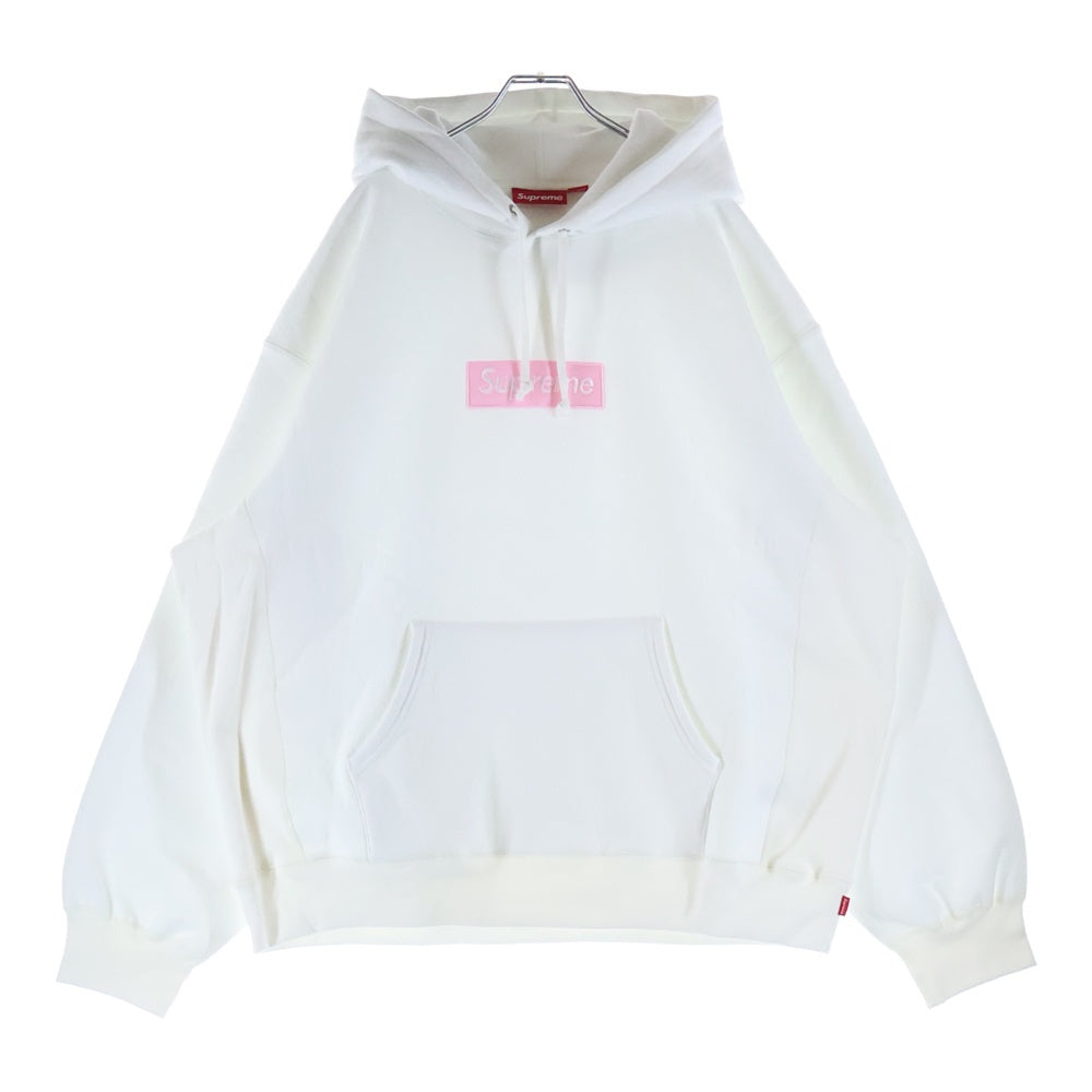 SUPREME(シュプリーム) 25AW Box Logo Hooded Sweatshirt ボックスロゴ プルオーバースウェットパーカー フーディー ホワイト