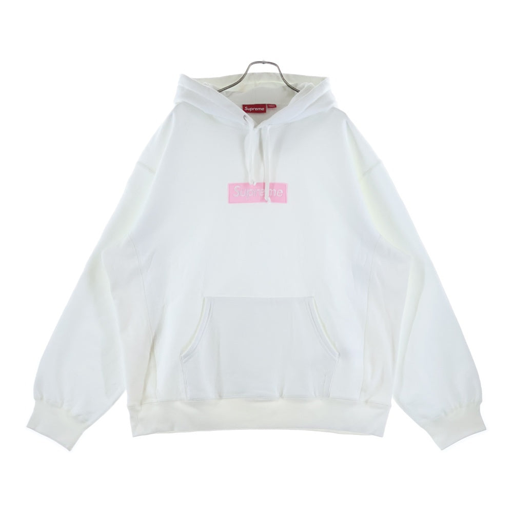 SUPREME(シュプリーム) 25AW Box Logo Hooded Sweatshirt ボックスロゴ プルオーバースウェットパーカー フーディー ホワイト