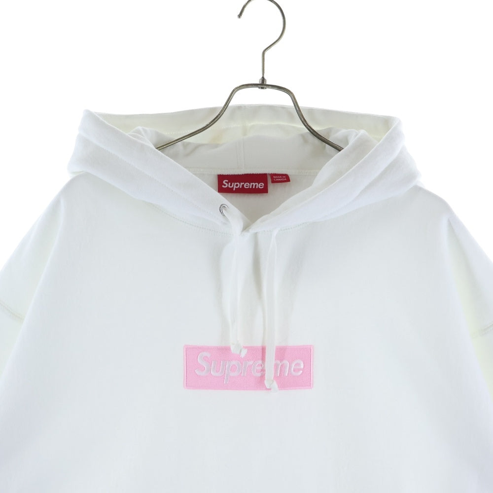 SUPREME(シュプリーム) 25AW Box Logo Hooded Sweatshirt ボックスロゴ プルオーバースウェットパーカー フーディー ホワイト