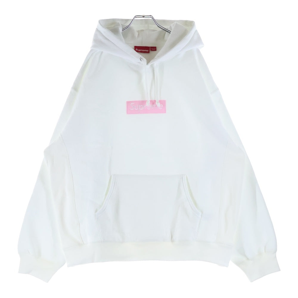 SUPREME(シュプリーム) 25AW Box Logo Hooded Sweatshirt ボックスロゴ プルオーバースウェットパーカー フーディー ホワイト