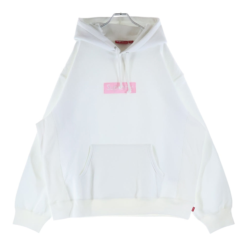 SUPREME(シュプリーム) 25AW Box Logo Hooded Sweatshirt ボックスロゴ プルオーバースウェットパーカー フーディー ホワイト