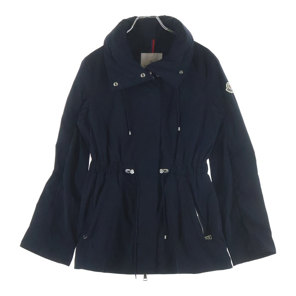 MONCLER(モンクレール) 19AW OCRE ロゴパッチ ジップアップ フーデッド ナイロン ジャケット ネイビー レディース F10931B71600