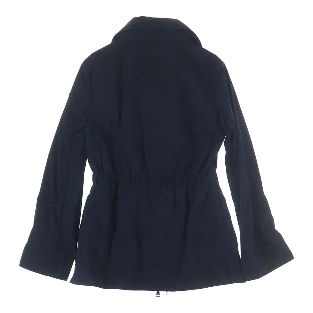 MONCLER(モンクレール) 19AW OCRE ロゴパッチ ジップアップ フーデッド ナイロン ジャケット ネイビー レディース F10931B71600