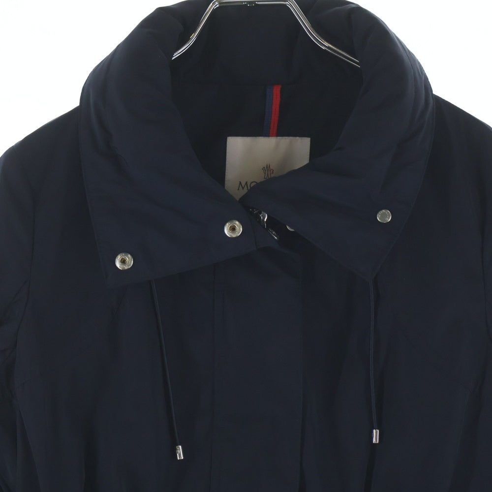 MONCLER(モンクレール) 19AW OCRE ロゴパッチ ジップアップ フーデッド ナイロン ジャケット ネイビー レディース F10931B71600