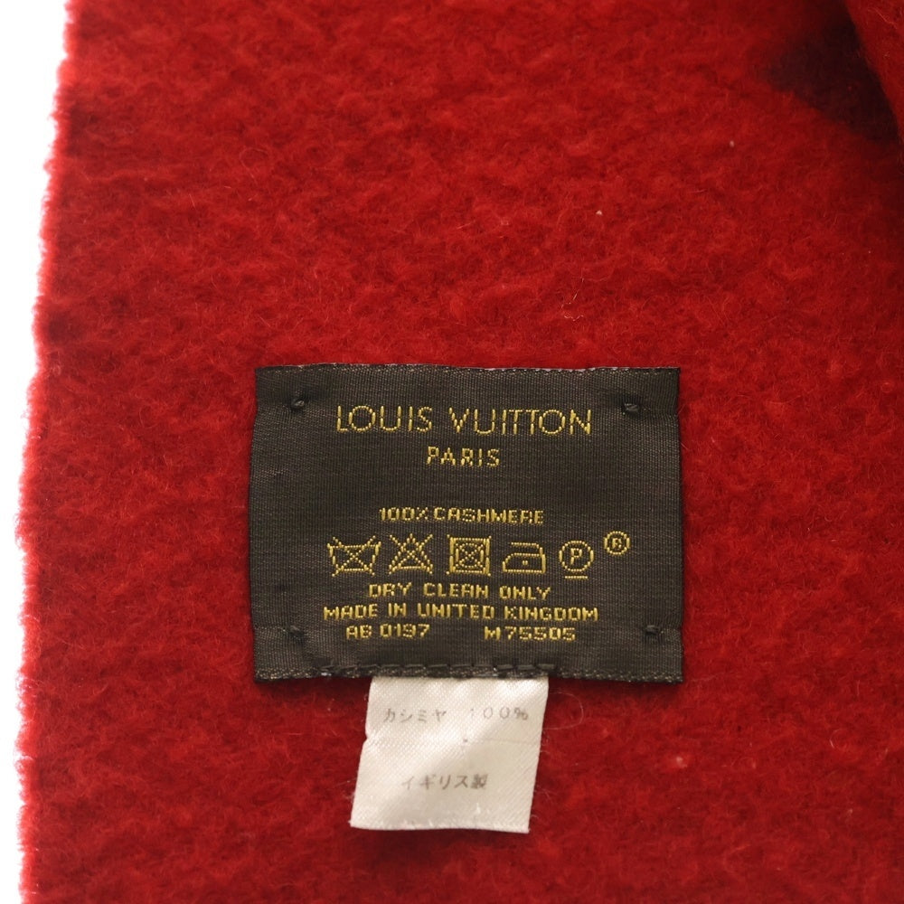 LOUIS VUITTON(ルイヴィトン) レイキャビック グラディエント モノグラム カシミヤ マフラー レッド M75505 レディース