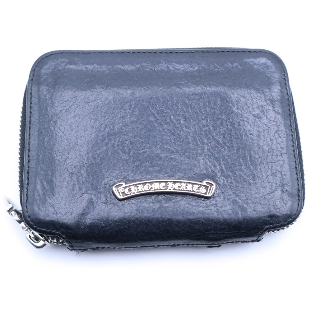 CHROME HEARTS(クロムハーツ) BABY BANK ROBBER ベイビー バンクローバーコインパース付き レザーウォレット 財布 ブラック