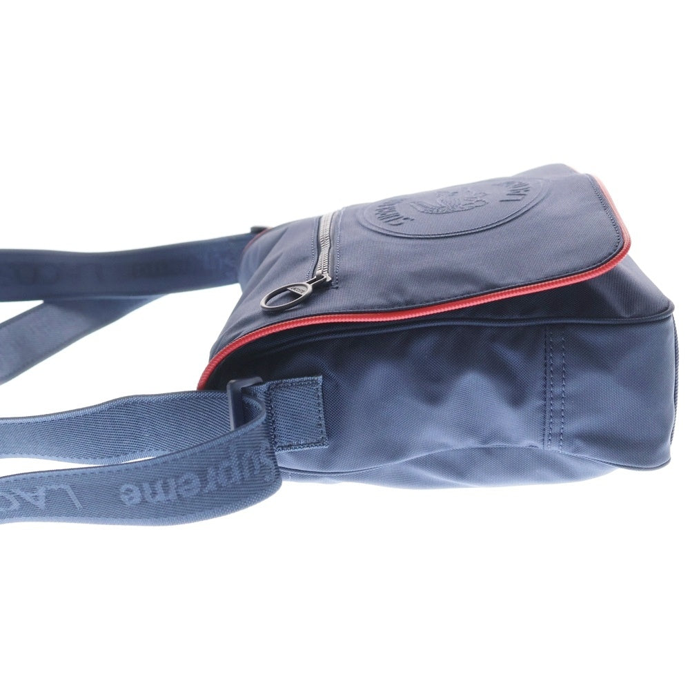 SUPREME(シュプリーム) 19AW ×LACOSTE Small Messenger Bag スモールメッセンジャー ショルダーハンドバッグ ネイビー レディース