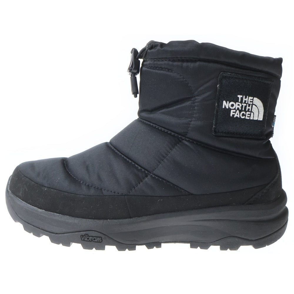 THE NORTH FACE(ザノースフェイス) 22AW NUPTSE BOOTIE WP LOGO SHORT TNF ヌプシ ブーティ ウォータープルーフ ショートブーツ レディース ブラック US5/23cm NF52280