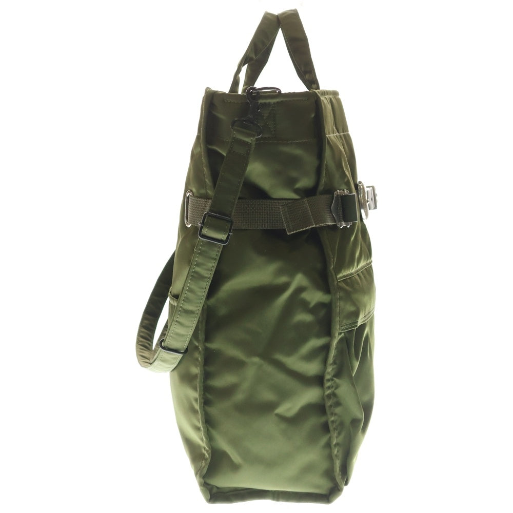 TOGA(トーガ) ×PORTER SHOULDER TOTE BAG ポーター 2WAY ショルダー ナイロン トートバッグ ハンドバッグ カーキ TC252-AG511 シルバー金具 レディース