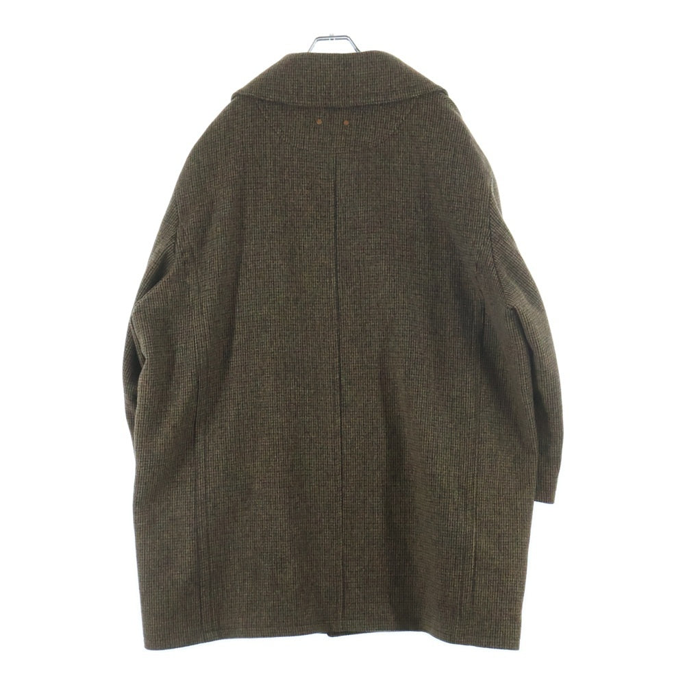 ADSB ANDERSSON BELL(アンダースンベル) ダブルブレステッドコート チェック ブラウン
