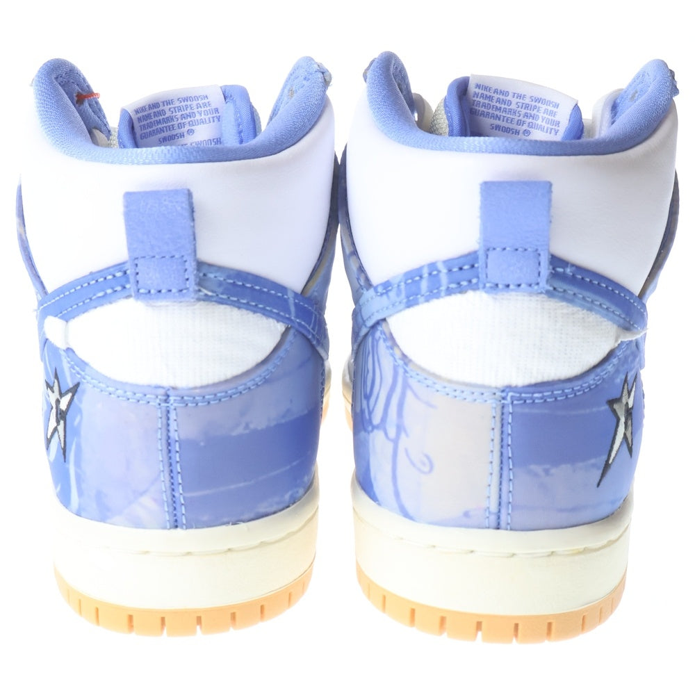 NIKE SB(ナイキエスビー) ×Carpet Company DUNK HIGH カーペットカンパニー ダンク ハイカットスニーカー ホワイト/ブルー US7.5/25.5cm CV1677-100