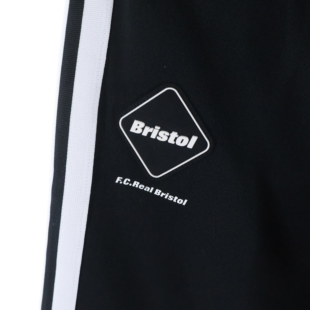 F.C.R.B./F.C.Real Bristol/FCRB(エフシーアールビー/エフシーレアルブリストル) 25SS TRAINING TRACK PANTS ロゴパッチ サイドライン トレーニング トラックパンツ ブラック FCRB-250064