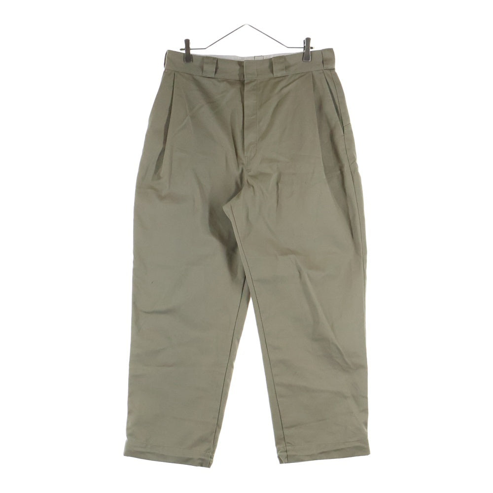 N.HOOLYWOOD(エヌハリウッド) ×Dickies CHINO PANTS ディッキーズ ドローコード ジップアップ コットン ワイド チノパンツ ベージュ 2251-CP40-014