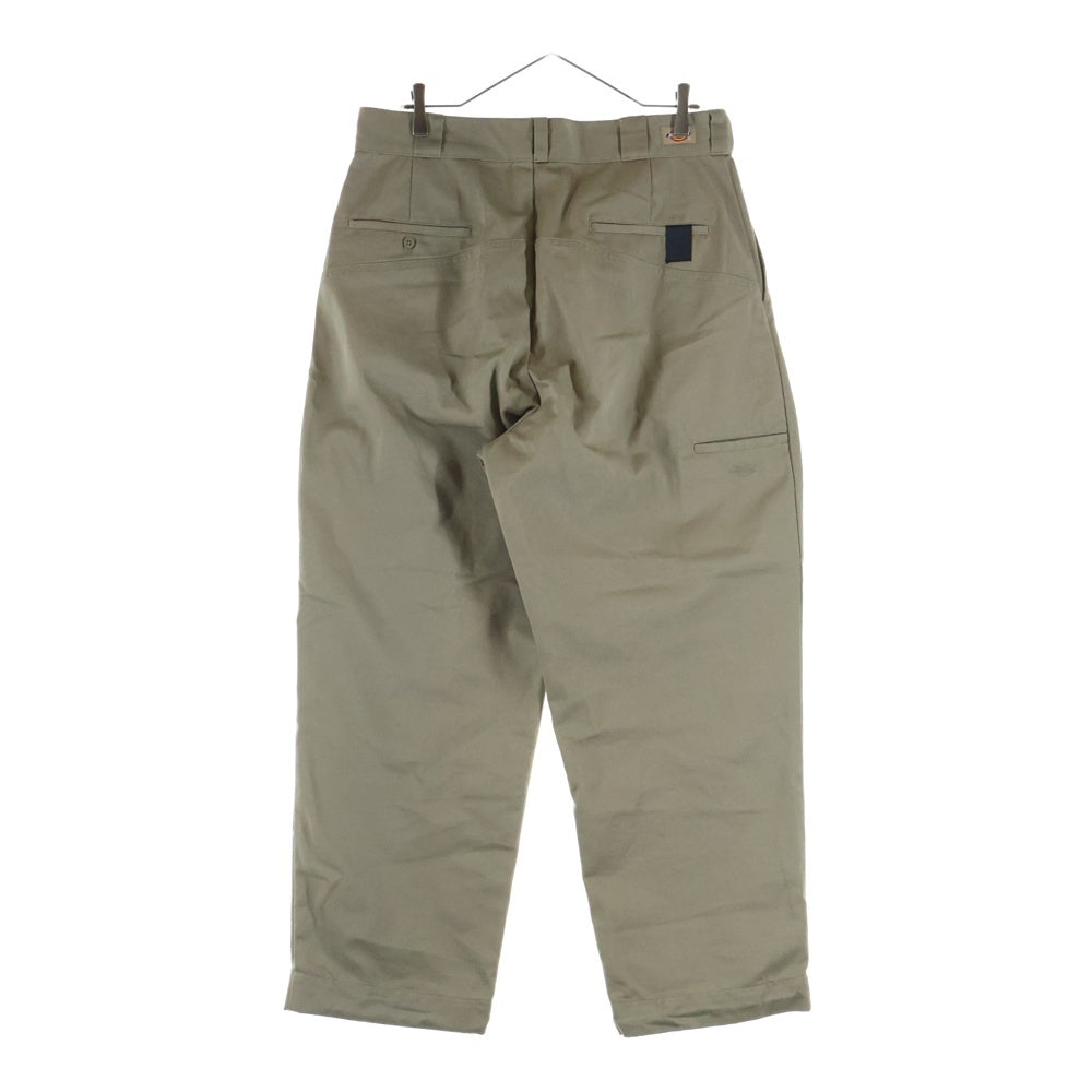 N.HOOLYWOOD(エヌハリウッド) ×Dickies CHINO PANTS ディッキーズ ドローコード ジップアップ コットン ワイド チノパンツ ベージュ 2251-CP40-014