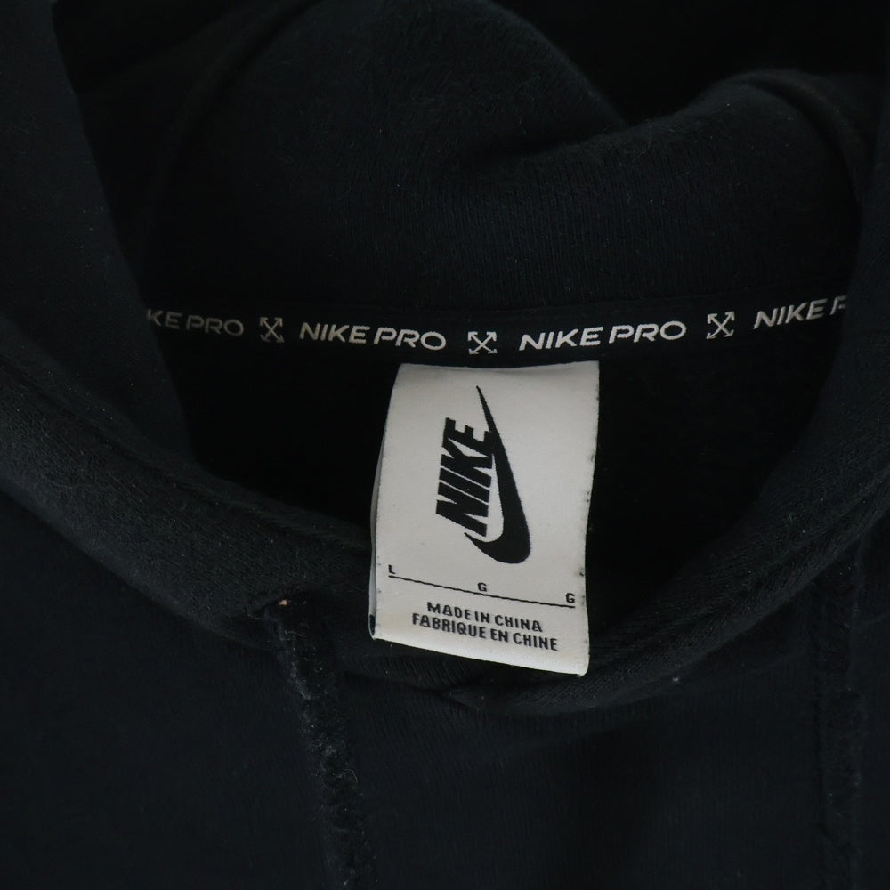 NIKE(ナイキ) 20SS ×OFF-WHITE M NRG RU HOODIE オフホワイト バックスプレーアロー フーデッド スウェット パーカー ブラック CN5640-010