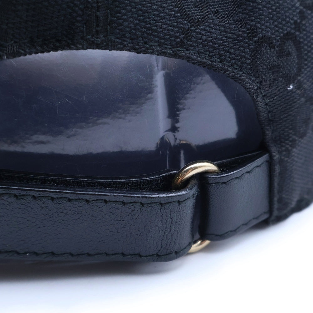 GUCCI(グッチ) オリジナルGGキャンパス 6パネル ベースボールキャップ ブラック 200035-KQWBG