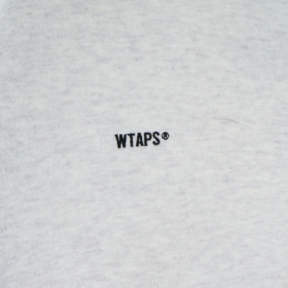 WTAPS(ダブルタップス) 19AW × NEIGHBORHOOD RIPPER CREW NECK ネイバーフッド リッパー アシンメトリー バックプリント クルーネックスウェットトレーナー グレー 192ATNHD-CSM02S