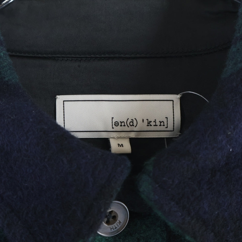 KITH(キス) 24AW BONDED WOOL ABEL SHIRT ボンデッド ボタンアップ ウールチェックシャツ グリーン/ブルー