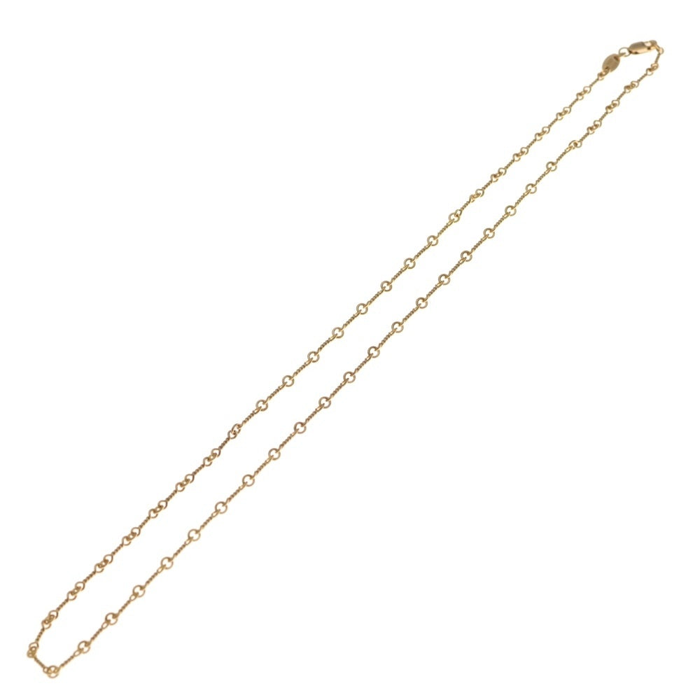 CHROME HEARTS(クロムハーツ) 22K NECKCHAIN T18 ツイストチェーンネックレス 18inch ゴールドBCA014